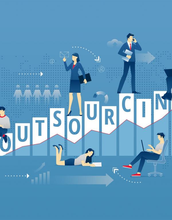 Outsourcing typographic poster